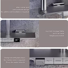 POLGDW Shower,Intelligence Number Constant Temperature Bathing Floral Dress,Swivelable Switable Screen,Warm Control Display Screen (White Cold)