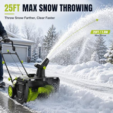 Electric Snow Blower Cordless, 3500W Brushless, 25FT Throw, 40V