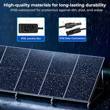 SUNGOLDPOWER UL61730 N-Type 2PCS 590W Bifacial Solar Panels,16BB High Efficiency Monocrystalline Solar Panel for Energy Storage,Charging Station, Household,On/Off Grid Solar System (2x590W Bifacial)