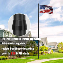 IIOPE 30FT Heavy Duty Flag Pole for Outside House, Real 10 Gauge Aluminum