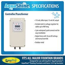 EasyPro Pond Products AquaShine LED Fountain Lights with 150 ft Power Cord, Digital Timer, and Remote Control