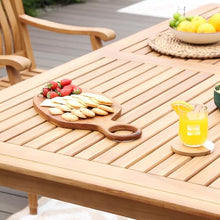 Cambridge Casual Texas Rectangular Dining Table – Solid Teak Wood Patio Table – 72-Inch Durable Weather-Resistant Dining Table for Garden, Deck, or Backyard