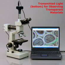AmScope Digital Trinocular Metallurgical Microscope 40X-1600X with 8MP Camera