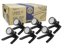 Aquascape Pond and Landscape LED 3-Watt Spotlight 6-Pack, Warm White Low Voltage Submersible Outdoor Lights for Water Features, Gardens, Trees, and Waterfalls, 84047