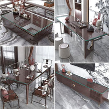Hoiweqr Tempered Glass Table Top, Glass Table Top, Tempered Flat Edge Polish Glass Table Top, Heat-Strengthened Glass, Double Tempered Glass, Flat Tempered Glass Table Top (Size : 100x60cm)
