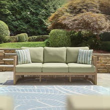 Signature Design by Ashley Eucalyptus Outdoor Sofa, 3-Seater Patio Couch
