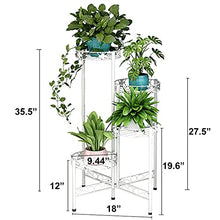 iumLeap Plant Stand 4 Tier Iron Craft Plant Shelves Flower Pot Holder Garden Rack Display Stand Succulent Plants Home Balcony