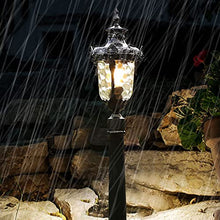 MEGHALI Outdoor Floor Lamp Waterproof Column Light Lawn Street Lamp Landscape Lighting for Courtyard Corridor Patio Garden