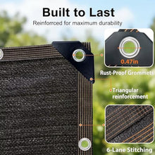 PIPRE 90% Black Shade Cloth, 27x65 FT Resistant Garden Sun Shade Net, Durable Mesh Shade Tarp with Reinforced Grommets for Greenhouse, Plant, Chicken Coop, Pergola, Swimming, Canopy，Patio