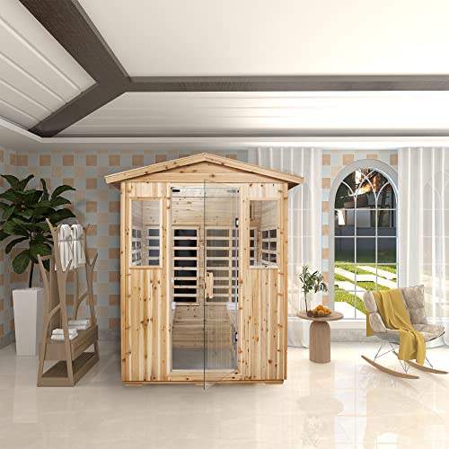 HFYee 4-Person Infrared Sauna Natural