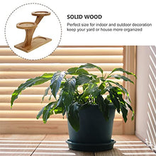 TBNLASS 1pc Multilayer Flower Pot Stand Wooden Holder Balcony Display Rack