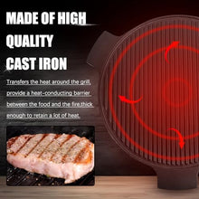 OLIGAI Cast Iron Plate Setter for XL Big Green Egg 19.5" Heat Deflector Smoking Stone,Fits 24" Grills Durable Heat Deflector for Smoking,Grilling,Indirect Cooking Compatible with XL BGE Accessories