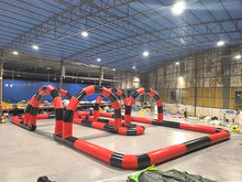 Alessia Cara Giant Inflatable Go Kart Race Track 50ftx30ft Red+Black