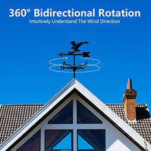 Weathervane in Garden & Outdoor Metal Weather Vane with Creative German Shepherd Go Fishing Bald Eagle Fighter Plane Shaped Weathercock Wind Direction Indicator (Style 5) (Style 4)
