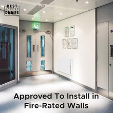 Best 12" x 12" Uninsulated Fire Rated Metal Access Panel – Uninsulated Wall Access Door with Flange, 1-1/2 Hour Rated, 16-Gauge Cold-Rolled Steel, Self-Latching, LEED Compliant, BA-FRN