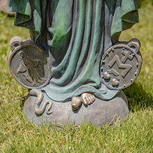 Zaer Ltd. 36" Tall Outdoor/Indoor Magnesia Based Cement Blessing Mother Mary Statue (Aged Bronze)