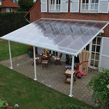 Polycarbonate Sheets All-Weather Outdoor Greenhouse Covering, Plastic Roofing Sheets Rainproof Insulation Protection(1.56x563m)