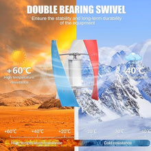 HYZHANHONG 10000W 12V24V48V Wind Power Wind Maglev Generator Withcontroller+Invertervertical Helix Wind Power Turbine Generator Kit/for Boats Gazebos Cabins(3 Blades),24V