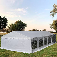 DELTA 40'x20' Heavy Duty PE Party Tent with Waterproof Top and Removable Sidewalls White