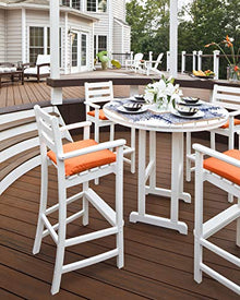 Trex Outdoor Furniture™ Monterey Bay 5-Piece Round Bar Set in Rainforest Canopy