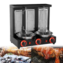 KJLYLPP 360 ° Rotating Rotisserie Oven, Vertical Doner Kebab Grill Machine, Barbecue Grill Gas Professional Vertical Rotisserie Oven, Household Appliances (B B)