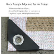 90% Shade Cloth with Grommets, Beige Sun Shade Net for Outdoor Use, UV Resistant Mesh Tarp for Greenhouse, Plants, Pergola, Backyard, Sunblock Shade Cloth for Patio