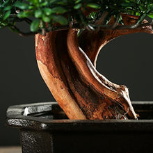 YXIANG56Q Fake Plants 24'' Large Artificial Bonsai Tree in Ceramic Pot, Potted Fake Greenery Plants Decoration for Home Office Living Room Bonsai Tree