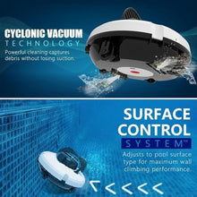 KANGJIEM Pool Cleaner Robot, Swimming Pool Cleaning, Automatic Vacuum with Top Handle, Cordless Automatic Pool Cleaner, Automatic Vacuum Cleaner for Above Ground