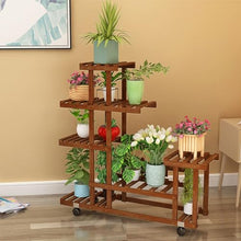 Chicken Corner Plant Stand Living Room Household Storage Rack Balcony Flower Rack Indoor Multi-Layer Solid Wood Green Radish Rack Plant Hangers Outdoor