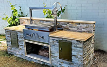 Built In/Table Top Charcoal Outdoor BBQ, Stainless Steel #430 Body and #304 Grates, Rotisserie Parrilla Santa Maria/Argentine Grill Spit