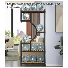 UMJIGF Multi-Tier Plant Stand, Wall Room Divider-Modern Arc Partition Shelf, Heavy Duty Storage Organizer Rack Display Shelf for Living Room Patio Balcony,Gold-100x30x175cm