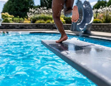 Global Pool Products 18" U Frame Diving Board - Polished Stainless Steel Base - GPP-DB-UB18-SS