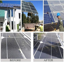Solar Panel Cleaning Brush(3-12m), Window Cleaner Kit, with Extension Pole + Water Connection +Quick Connector, for Ships, Bridges, Decks (Color : Brush, Size : 12m)