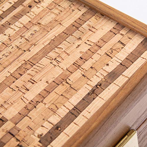 WE Games Luxury Cork & Wooden Backgammon Set 19" Handcrafted Greece Multicolored