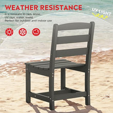 Costaelm Palms 6-Piece Outdoor HDPE Patio Dining Table Set with Bench, Gray