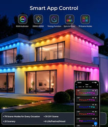 200ft Permanent Christmas Lights Outdoor Max, RGBCW 60LM Triple-LED Lights