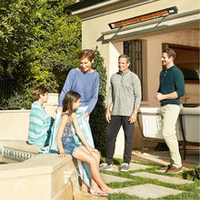 Infratech SL-4024 SS Slimline Series Single Element Electric Patio Heater 63.5"Long, 4000 Watts, 240 Votls, Silver Finish