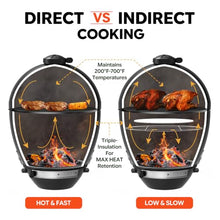 Brand-Man Steel Kamado Charcoal Grill & Smoker
