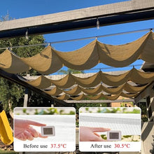Retractable Pergola Canopy Cover - U Shape Wave Sail Shade,