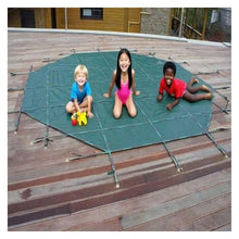 LZMZMQ Round Pool Safety Cover 6 8 10 12 15 18 24 30 ft, Heavy Duty Green Mesh Winter Pool Covers for Children & Pets Safe Guard, Custom Size(32ft/980cm)
