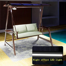 ELUKHT Creative Hotel Patio Porch Swing Glider with Stand Outdoor Swings with Cushions and Canopy, Porch Swing Outdoor Chair Outdoor Swing Chair Bench Perfect Set