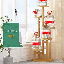 ZHOUYANB Solid Wood Plant Stand Floor Standing Flower Pot Holder For Indoor And Outdoor Use Stylish Storage Rack Garden Balcony Or Living Room Easy To Assemble Color (wood Square) (brown Round)
