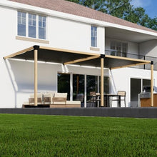 DIY Attached Pergola Kit with Canopies - 6x6 Lumber - 8' x 8' Canopy Size - Build Up to 24' x 12'