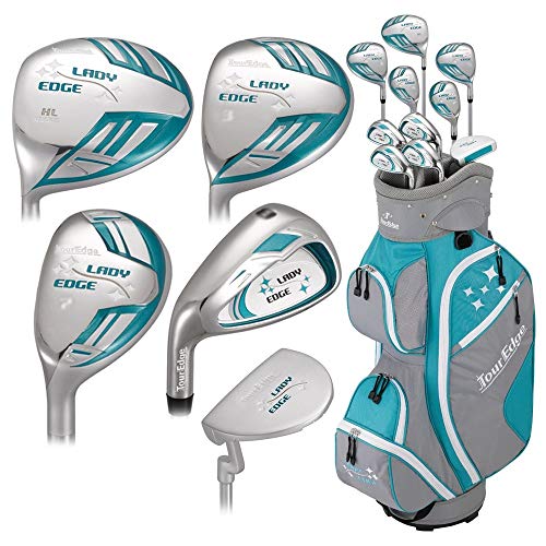 Tour Edge Lady Edge Complete Set Turquoise/White Left Hand