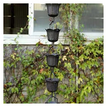 ngddf2haa Rain Chains Copper Rain Chain for Downspouts Eaves Rain Drainage Chain Villas Japanese Copper Wash Chain Temple Farm Decoration Guide Water Rain Chain (Color : 2) (2)