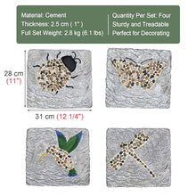 Kunovo Garden Décor Stepping Stone, Rectangular Pathway Landsaping Pavers with Polished Cobblestone, Rustic Style Decorative Stone for Lawns/Backyards (Size : 1 Pack), 58741