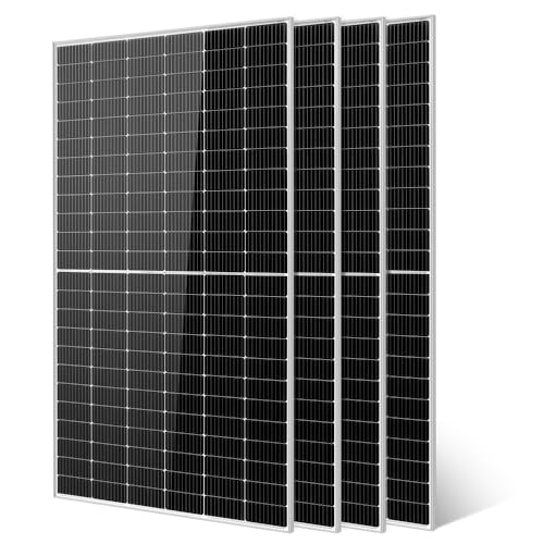 SUNGOLDPOWER 550W Solar Panel 4PCS,Monocrystalline,High Efficiency,IP68 Waterproof for Charging 12V/24V/36V/48V Battery on Roof,Yard,Farm,Marine,on/Off Grid System UL61730(Total 2200W)