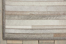 Calvin Klein Home Prairie Contemporary Area Rug 9' x 12' Silver