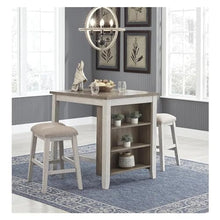 FURUIM2024M Dining Table 3 Piece Counter Height Dining Set Includes Table and 2 Barstools Table and Chairs Dining