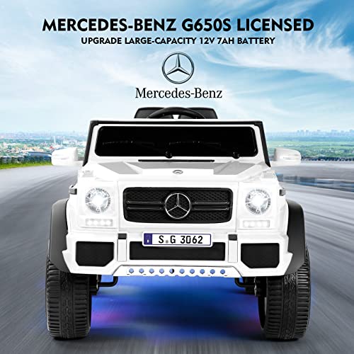 Fitnessclub Kids Ride On Mercedes-Benz Maybach G650S Electric Car White
